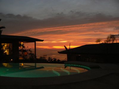 Cabins at Sunset