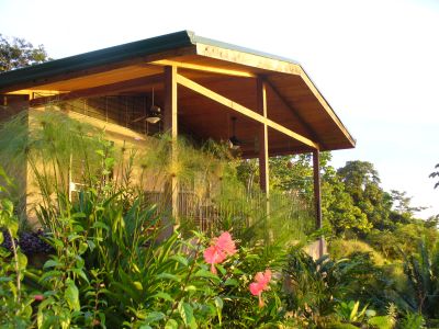 Cabin at sunset