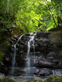 waterfall in jungle at Solrisa